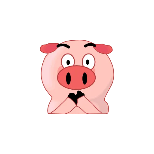 😶 Стикер «Perfect World pigs» для Telegram