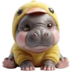 🙁 Эмодзи «Бегемотик утенок» для Telegram