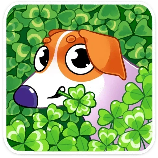 🍀 Стикер «Песик Берт» для Telegram