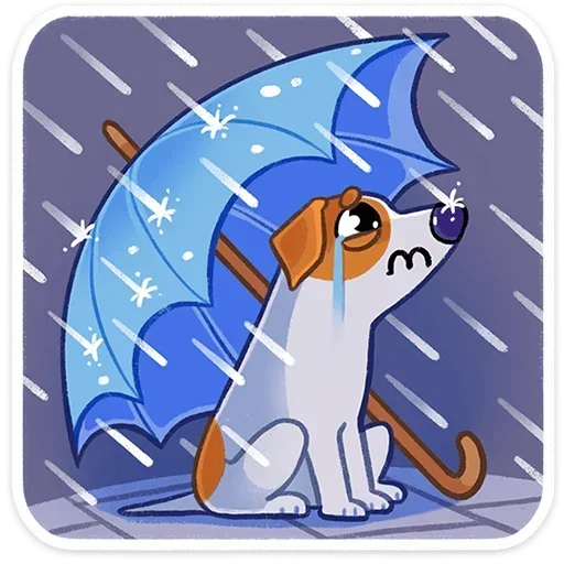 ☔️ Стикер «Песик Берт» для Telegram
