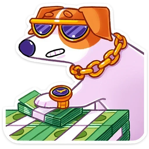 😎 Стикер «Песик Берт» для Telegram
