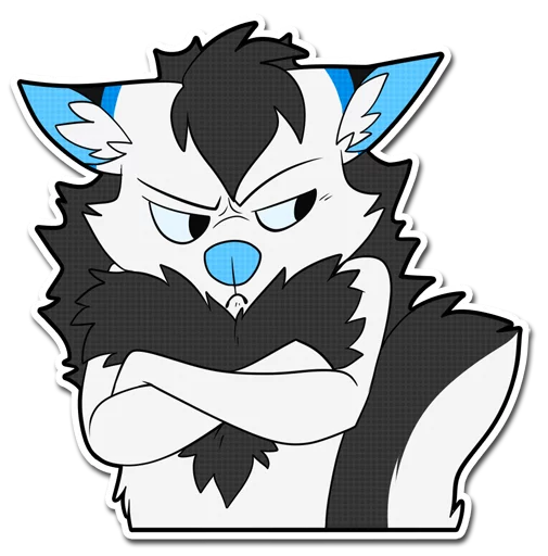 😠 Стикер «Pyre & Clockie» для Telegram