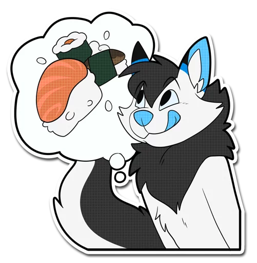 🍣 Стикер «Pyre & Clockie» для Telegram
