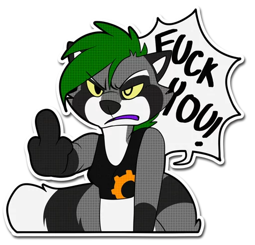 🖕 Стикер «Pyre & Clockie» для Telegram