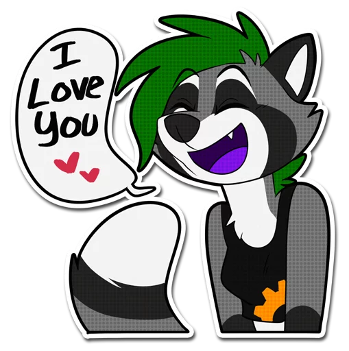 ❤ Стикер «Pyre & Clockie» для Telegram