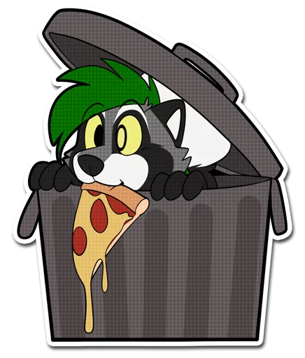 🍕 Стикер «Pyre & Clockie» для Telegram