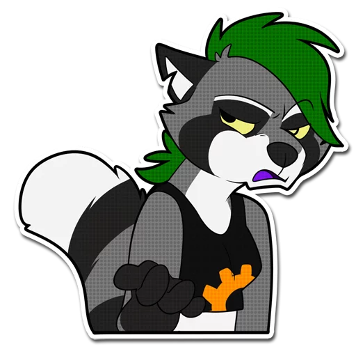 😓 Стикер «Pyre & Clockie» для Telegram