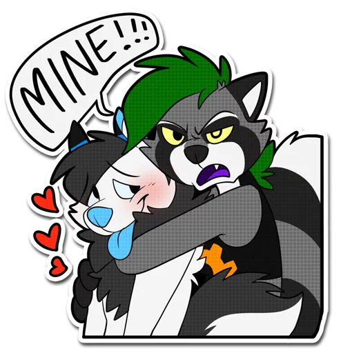 💏 Стикер «Pyre & Clockie» для Telegram