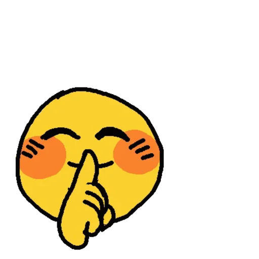 🤫 Стикер «emojis qiu» для Telegram
