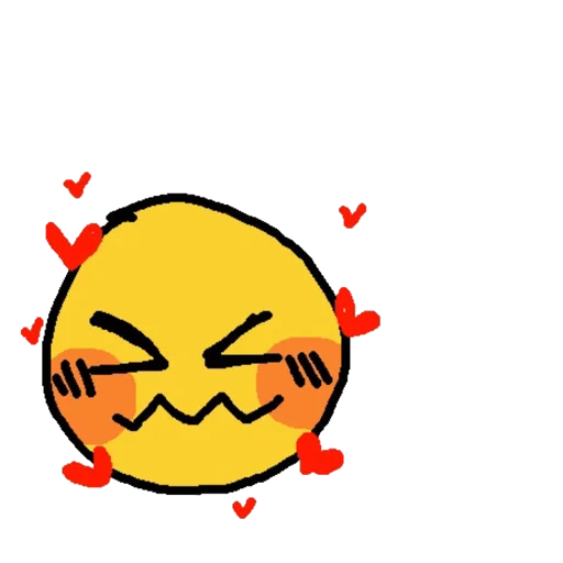 🥰 Стикер «emojis qiu» для Telegram