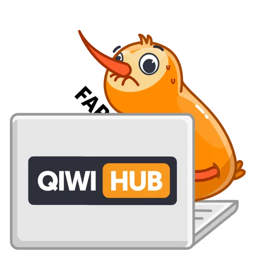 💦 Стикер «QIWI» для Telegram