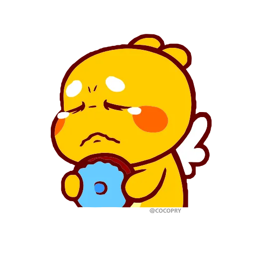 😞 Стикер «Qoo Bee Agapi» для Telegram