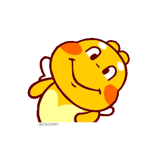 🙂 Стикер «Qoo Bee Agapi» для Telegram