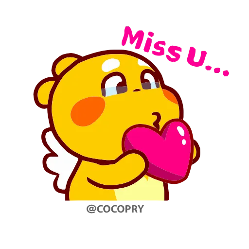 🥺 Стикер «Qoo Bee Agapi» для Telegram