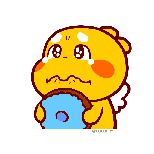 😢 Стикер «Qoo Bee Agapi» для Telegram