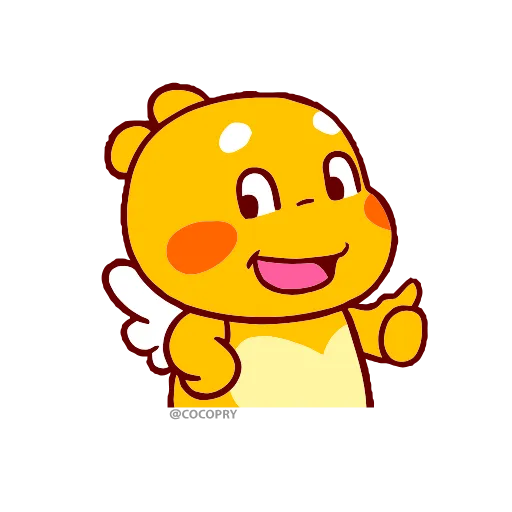 👍 Стикер «Qoo Bee Agapi» для Telegram