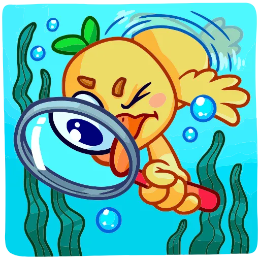 🔍 Эмодзи «Утёнок Кряк» для Telegram