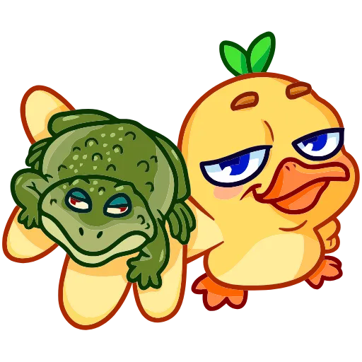 🐸 Эмодзи «Утёнок Кряк» для Telegram