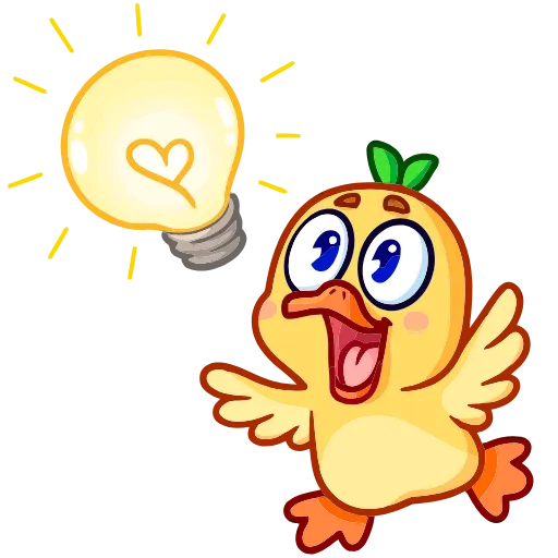 💡 Эмодзи «Утёнок Кряк» для Telegram