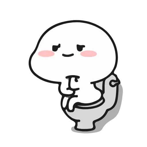 🚽 Стикер «Quby Кьюби» для Telegram