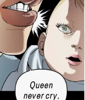🤩 Стикер «Queen Never Cry» для Telegram