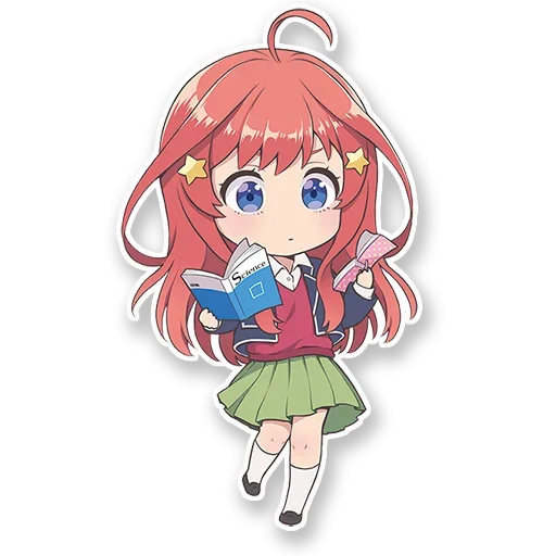 👩‍🏫 Стикер «Quintessential quintuplets» для Telegram