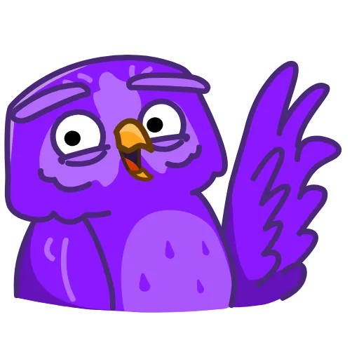 🤝 Стикер «Purple Owl» для Telegram