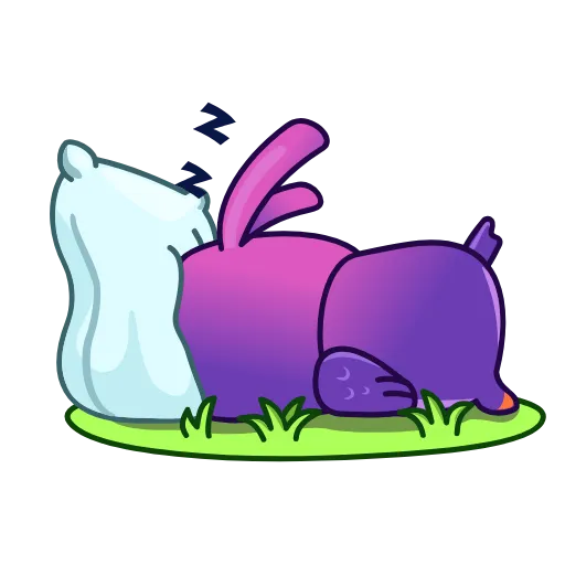🦉 Стикер «Purple Owl» для Telegram