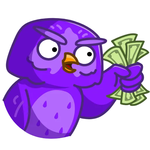 💸 Стикер «Purple Owl» для Telegram