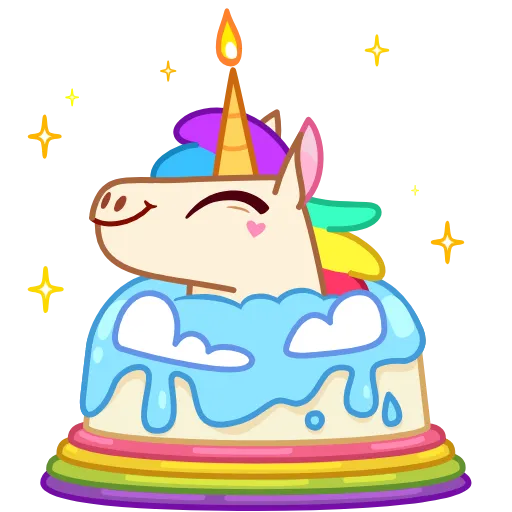 🥳 Эмодзи «Rainicorn» для Telegram
