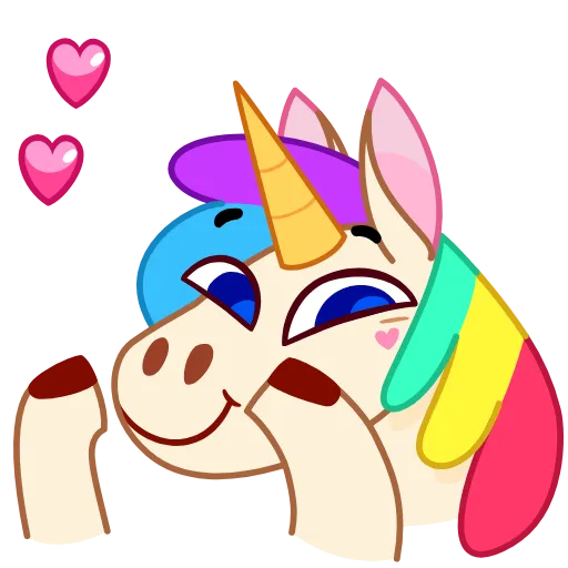 😘 Эмодзи «Rainicorn» для Telegram