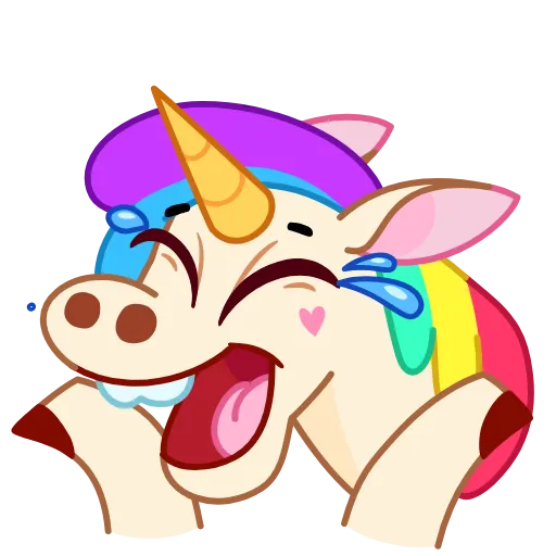 Эмодзи Rainicorn для Telegram — скачать