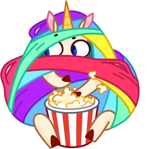 🍿 Эмодзи «Rainicorn» для Telegram