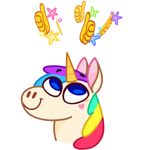 👍 Эмодзи «Rainicorn» для Telegram