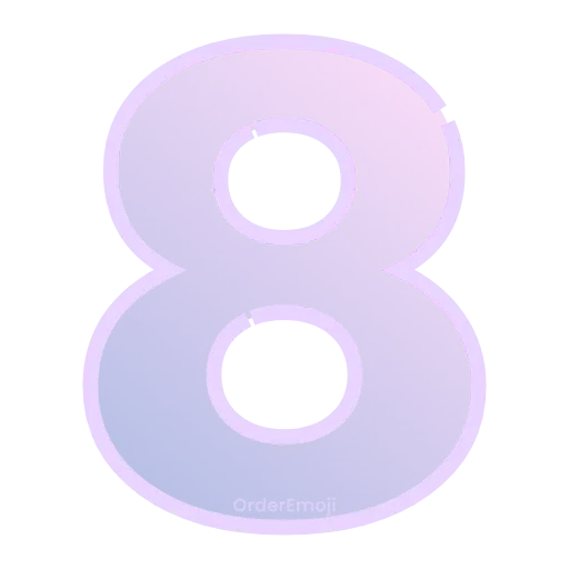 8️⃣ Эмодзи «Letters #font #decor #foradmins» для Telegram