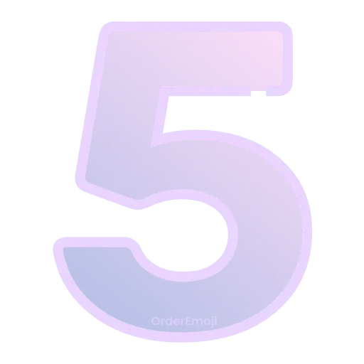 5️⃣ Эмодзи «Letters #font #decor #foradmins» для Telegram
