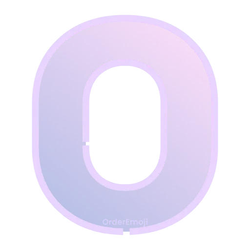 0️⃣ Эмодзи «Letters #font #decor #foradmins» для Telegram