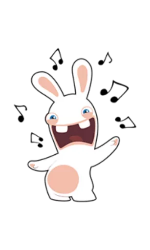 😃 Стикер «Rabbids Invasion» для Telegram