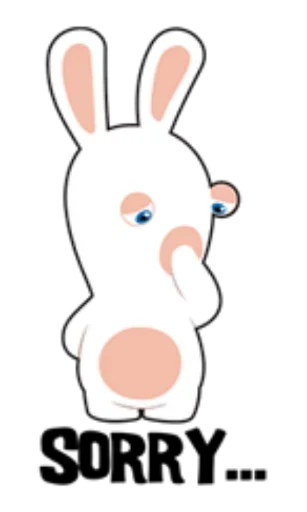 😞 Стикер «Rabbids Invasion» для Telegram