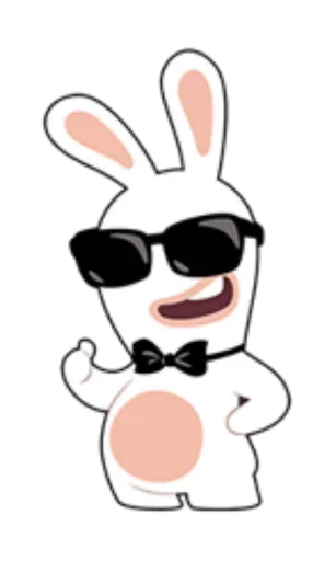 😊 Стикер «Rabbids Invasion» для Telegram