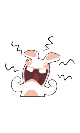 😆 Стикер «Rabbids Invasion» для Telegram