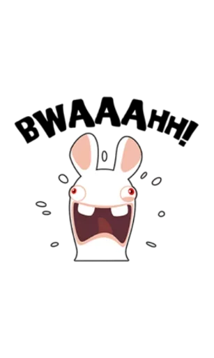 😆 Стикер «Rabbids Invasion» для Telegram