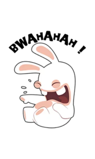 😂 Стикер «Rabbids Invasion» для Telegram