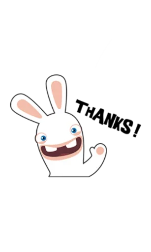 😃 Стикер «Rabbids Invasion» для Telegram