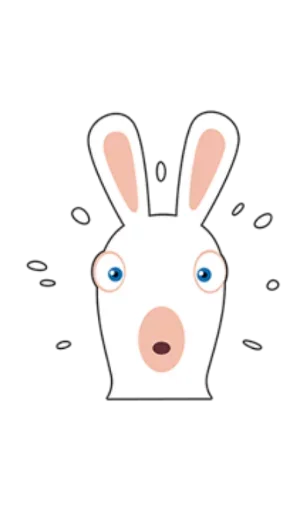 😧 Стикер «Rabbids Invasion» для Telegram
