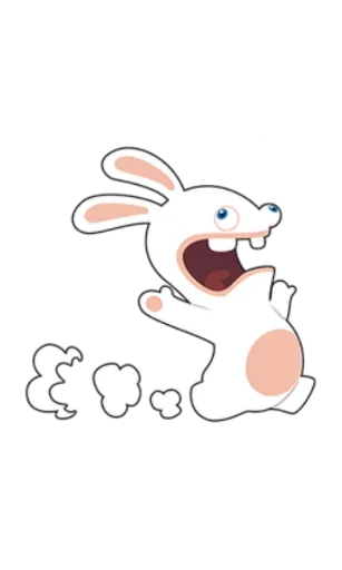 😆 Стикер «Rabbids Invasion» для Telegram