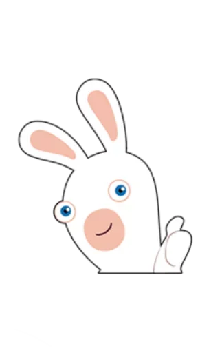 👍 Стикер «Rabbids Invasion» для Telegram