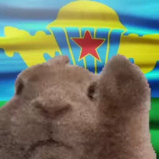 🔫 Стикер «Заяц с флагами» для Telegram