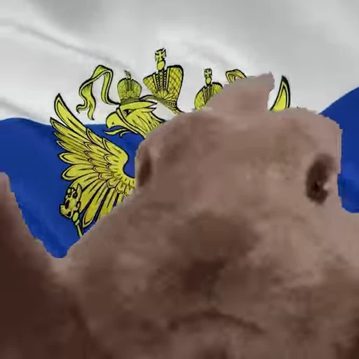 Стикерпак Заяц с флагами для Telegram