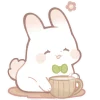☕️ Эмодзи «Кролик Мочен» для Telegram